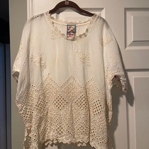 Johnny Was Collection blouse. Embroidery piece.